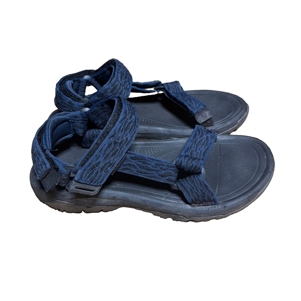 Teva Terra Mens Sandals Black Navy Hiking Sport Water Shoes Size 7 (women's 9w)